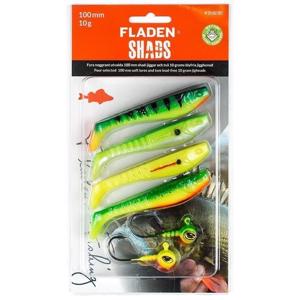 Fladen Jiggsortering Shad 8cm | 8gr | Firetiger varianter